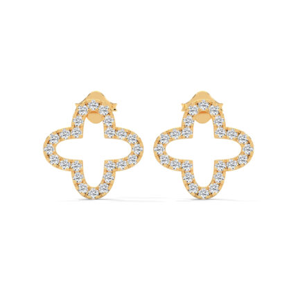 Simply Daisy Round Cut solitaire Studs.