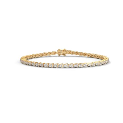 Tringle Round Diamond tennis Bracelet