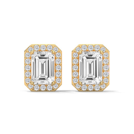 Fancy Radient Cut solitaire Studs.