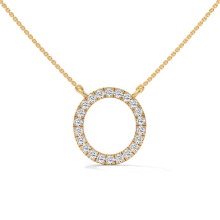 The Oxfird Round solitaire Necklace