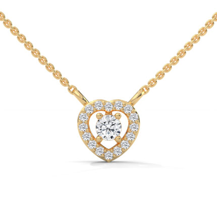 The Heart and Round Necklace