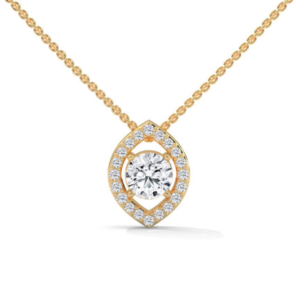 The Pear and Round Necklace