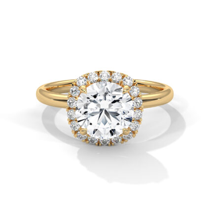 Classic Naples Round Solitaire ring