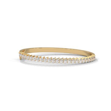 Pear Diamond Bangle Bracelet