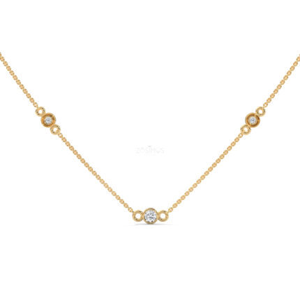 The OgemO Round solitaire Diamond Necklace