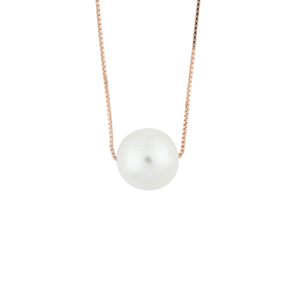 925 Sterling Silver Single Pearl Pendant Necklace